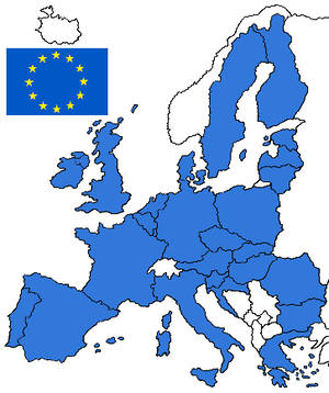 Karte Europäische Union